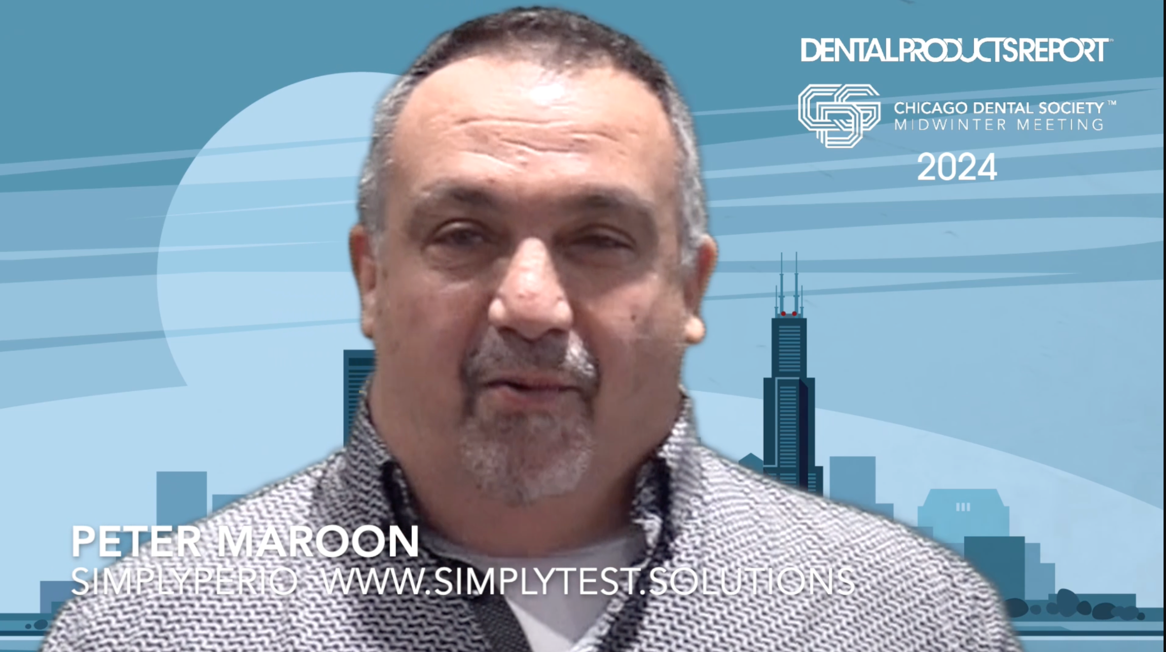 2024 Chicago Dental Society Midwinter Meeting – Interview with Peter Maroon, business development and sales lead at Spectrum Solutions® on the new salivary diagnostic test, SimplyPERIO.