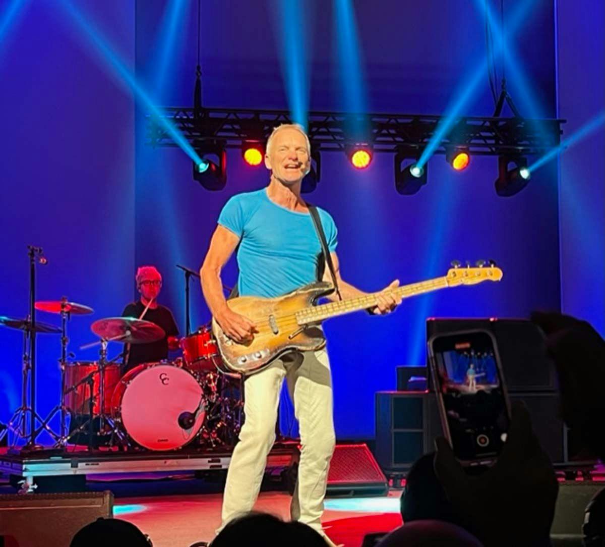 Sting performs at Dentsply Sirona World 2023 Friday night in Las Vegas. Image Credit: © Stan Goff