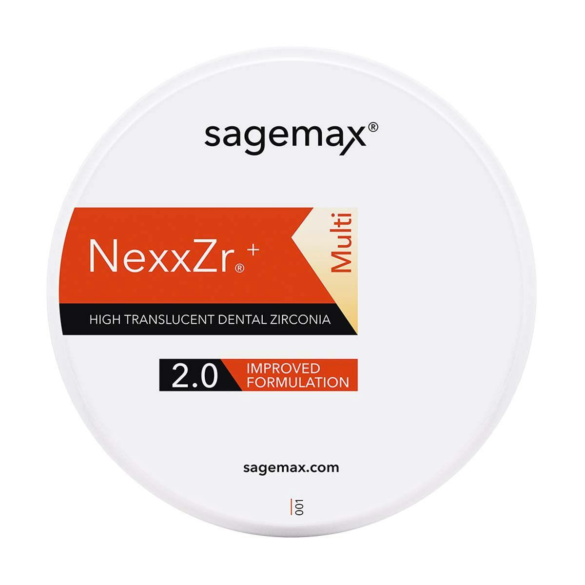 NexxZr+ Multi 2.0 disc from Sagemax. Image credit: © Sagemax Bioceramics, Inc.