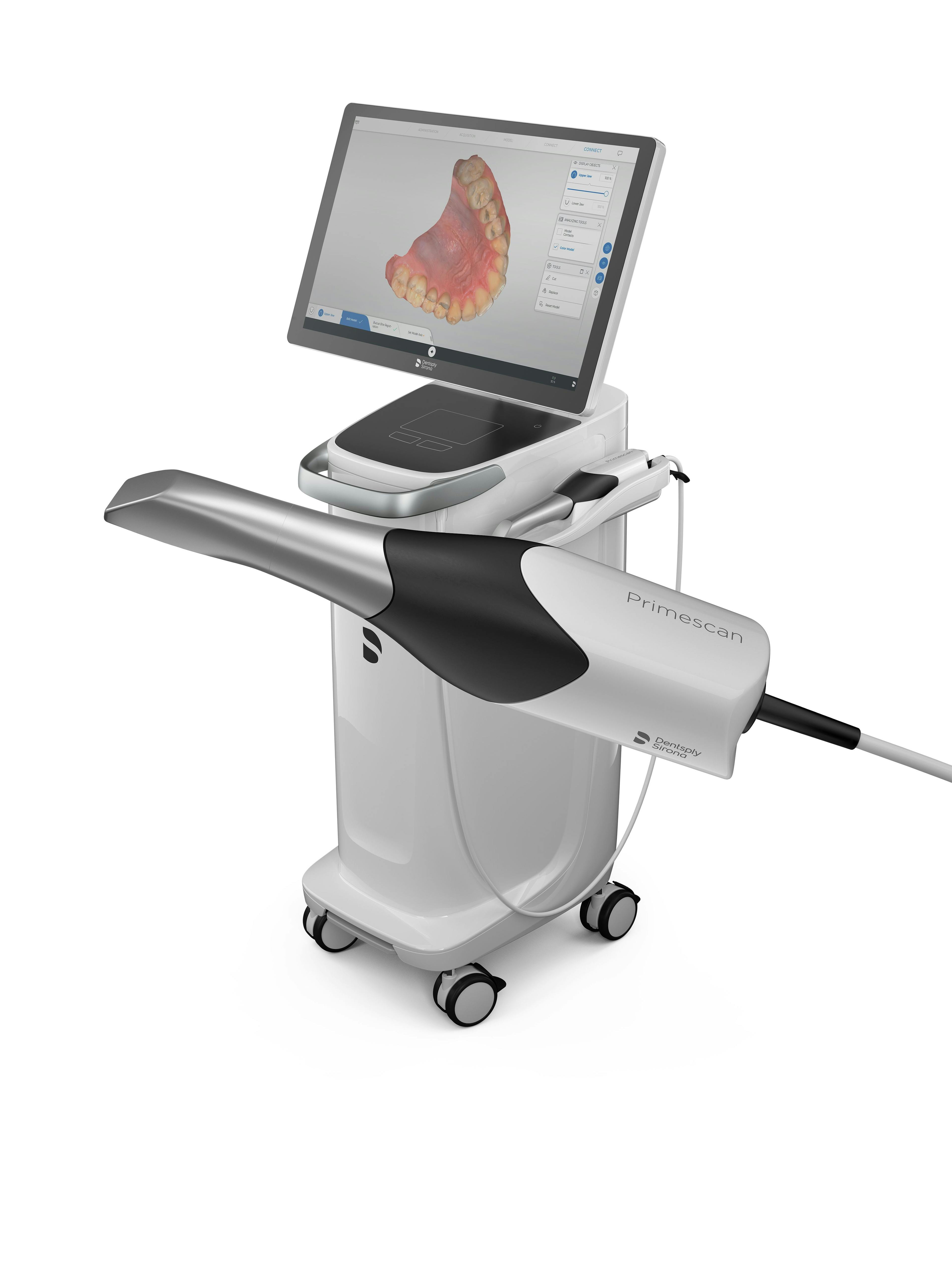 Dentsply Sirona's Primescan intraoral scanner.